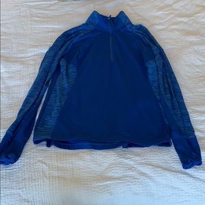 Blue half zip up pullover